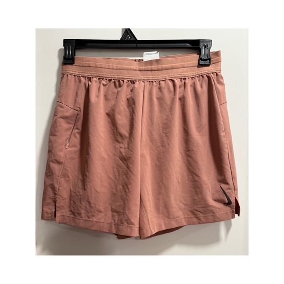 Nike Pants - Nike Yoga Dri-FIT Shorts Womens Medium Rose Terracotta CZ9194-691 Athletic